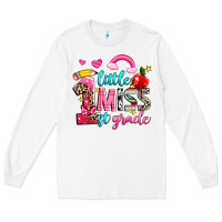 White little miss first grade Long Sleeve Tee - NancyCooperArtShop