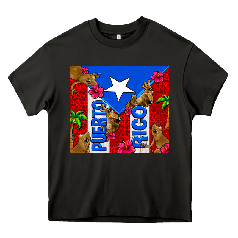 Puerto Rico Coqui Leopard Heavy Core Tee by AdoDesignShop | Teevron