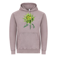 Vintage Zinc sun fill green green sunflower Vintage Hoodie - LillyAllenDesigns