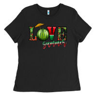 Black love summer Ladies Tee - CowhideDigitalArt