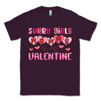 Plum sorry girls mommy is my valentine Classic Tee - MaliasSmallBusiness
