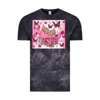 Cloud Black breast cancer nails hope Vintage Tee - MaliasSmallBusiness