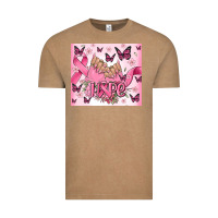 Vintage Coffee breast cancer nails hope Vintage Tee - MaliasSmallBusiness
