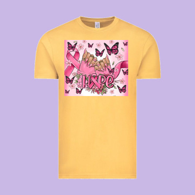 Breast Cancer Nails Hope Vintage Tee Designed By Maliassmallbusiness