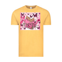 Vintage Mustard breast cancer nails hope Vintage Tee - MaliasSmallBusiness