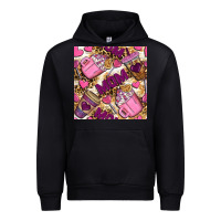 Black mom coffee cups with leopard seamless pattern bbs Urban Hoodie - BundleAndBundleShop