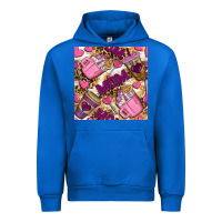 Cobalt mom coffee cups with leopard seamless pattern bbs Urban Hoodie - BundleAndBundleShop