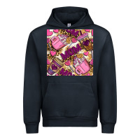 Navy mom coffee cups with leopard seamless pattern bbs Urban Hoodie - BundleAndBundleShop