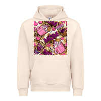 Sandshell mom coffee cups with leopard seamless pattern bbs Urban Hoodie - BundleAndBundleShop