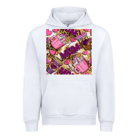 White mom coffee cups with leopard seamless pattern bbs Urban Hoodie - BundleAndBundleShop