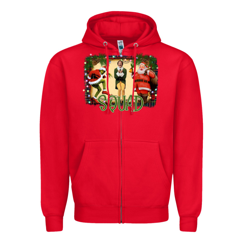 Christmas Friends Squad Zipper Hoodie by Bettercallsaul | Teevron