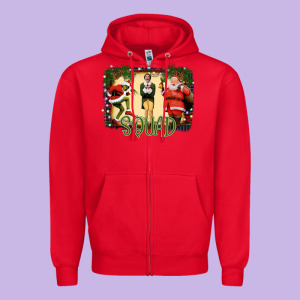 Christmas Friends Squad Zipper Hoodie Designed By Bettercallsaul