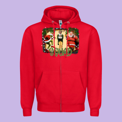 Christmas Friends Squad Zipper Hoodie Designed By Bettercallsaul