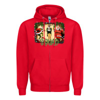 Red christmas friends squad Zipper Hoodie - Bettercallsaul