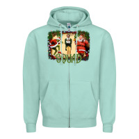 Seafoam christmas friends squad Zipper Hoodie - Bettercallsaul