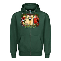 Sports Green christmas friends squad Zipper Hoodie - Bettercallsaul