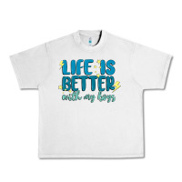 Lunar Rock life is better with my boys Urban Heavy Tee - MaliasSmallBusiness