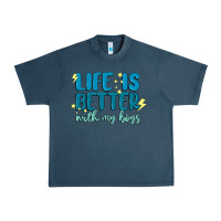 Midnight Navy life is better with my boys Urban Heavy Tee - MaliasSmallBusiness