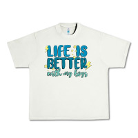 Pistachio life is better with my boys Urban Heavy Tee - MaliasSmallBusiness