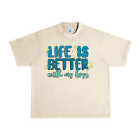 Sandshell life is better with my boys Urban Heavy Tee - MaliasSmallBusiness