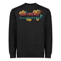 Black god fidence Heavyweight Sweatshirt - MaliasSmallBusiness