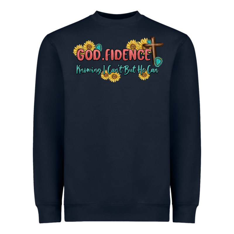 God Fidence Heavyweight Sweatshirt by MaliasSmallBusiness | Teevron