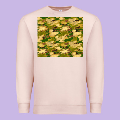 Camouflage With Glitter Premium Sweatshirt Designed By Tumblerdesignbyshophia