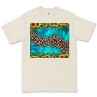 Bone leopard turquoise sunflower Premium Tee - JahusDesignShop