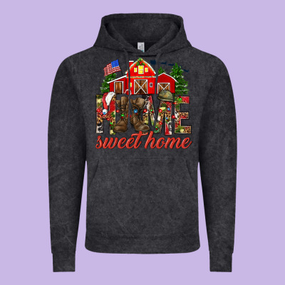 Army Christmas Home Sweet Home Vintage Hoodie Designed By Nancycooperartshop