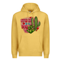 Antique Gold stuck on you cactus Premium Hoodie - JahusDesignShop