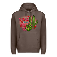 Coffee stuck on you cactus Premium Hoodie - JahusDesignShop