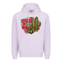 Lilac stuck on you cactus Premium Hoodie - JahusDesignShop