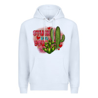White stuck on you cactus Premium Hoodie - JahusDesignShop