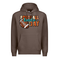 Coffee Football kinda day Premium Hoodie - HowdyJamesFarm