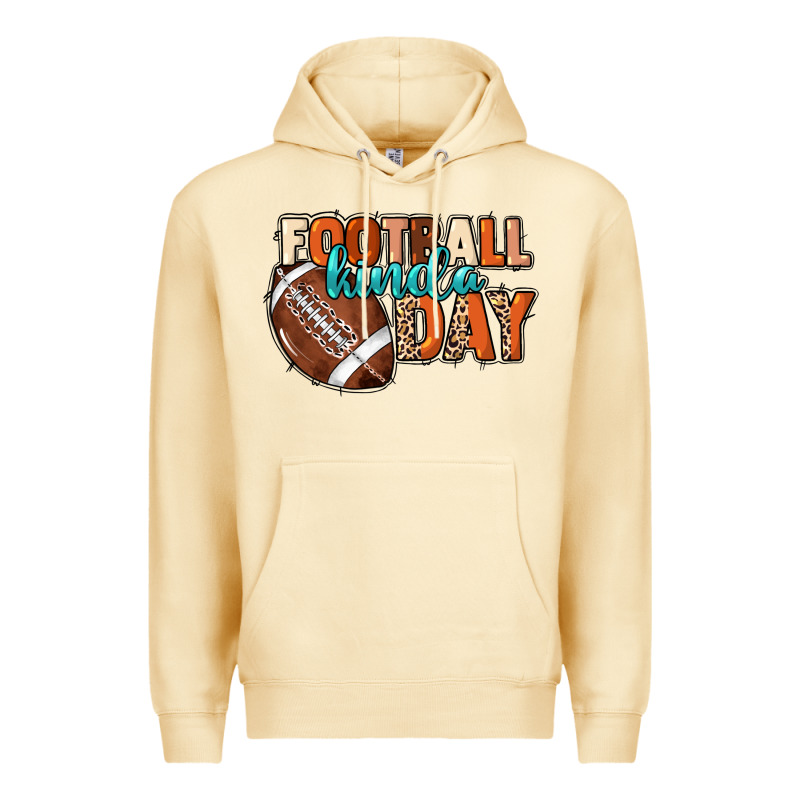 Football Kinda Day Premium Hoodie by HowdyJamesFarm | Teevron