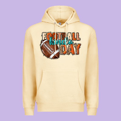 Football Kinda Day Premium Hoodie Designed By Howdyjamesfarm