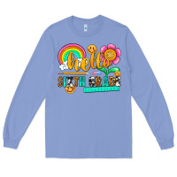 Colony Blue hello sixth grade Long Sleeve Tee - NancyCooperArtShop