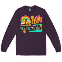 Plum hello sixth grade Long Sleeve Tee - NancyCooperArtShop