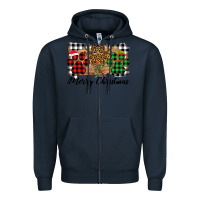 Navy merry christmas paws Zipper Hoodie - Bettercallsaul
