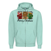 Seafoam merry christmas paws Zipper Hoodie - Bettercallsaul
