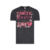 Vintage Black cancer picked the wrong girl malia Vintage Tee - MaliasSmallBusiness