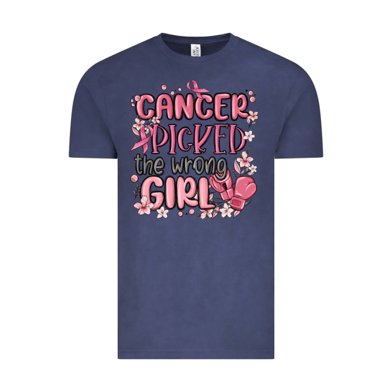 Cancer Picked The Wrong Girl Malia Vintage Tee by MaliasSmallBusiness | Teevron