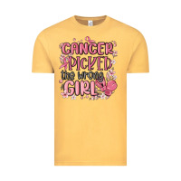 Vintage Mustard cancer picked the wrong girl malia Vintage Tee - MaliasSmallBusiness