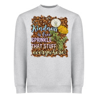 Heather Grey kindness is free sprinkle Heavyweight Sweatshirt - NancyCooperArtShop