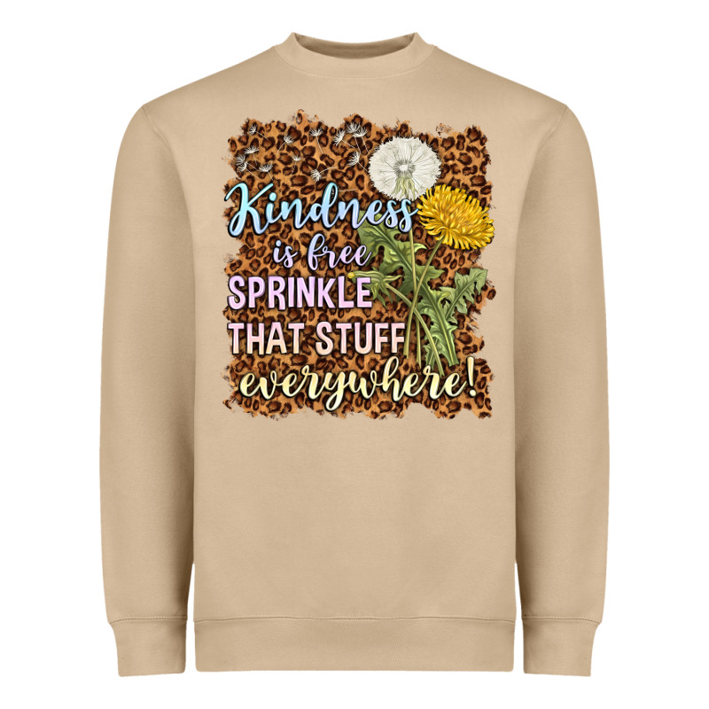 Kindness Is Free Sprinkle Heavyweight Sweatshirt by NancyCooperArtShop | Teevron