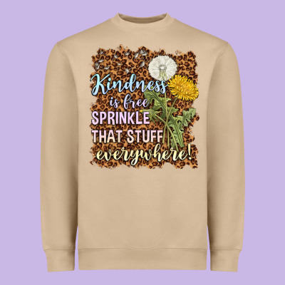 Kindness Is Free Sprinkle Heavyweight Sweatshirt Designed By Nancycooperartshop