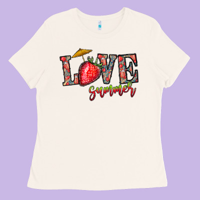 Love Summer Ladies Tee Designed By Cowhidedigitalart