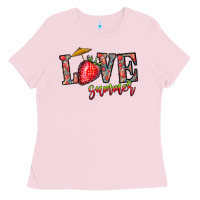 Bubblegum Pink love summer Ladies Tee - CowhideDigitalArt