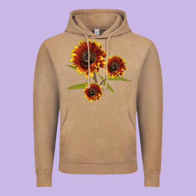 Ring O Fine Sunflower Vintage Hoodie Designed By Lillyallendesigns