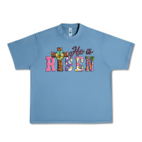 Pebble Blue easter he ıs risen Urban Heavy Tee - AdoDesignShop